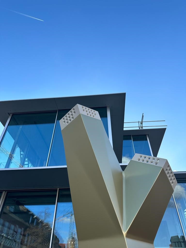 Weiden aus Baustahl gefertigt