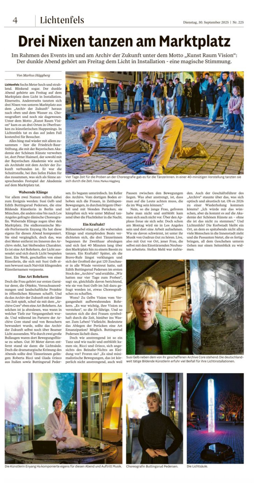 Veröffentlichung im Obermain Tagblatt von Markus Häggberg.