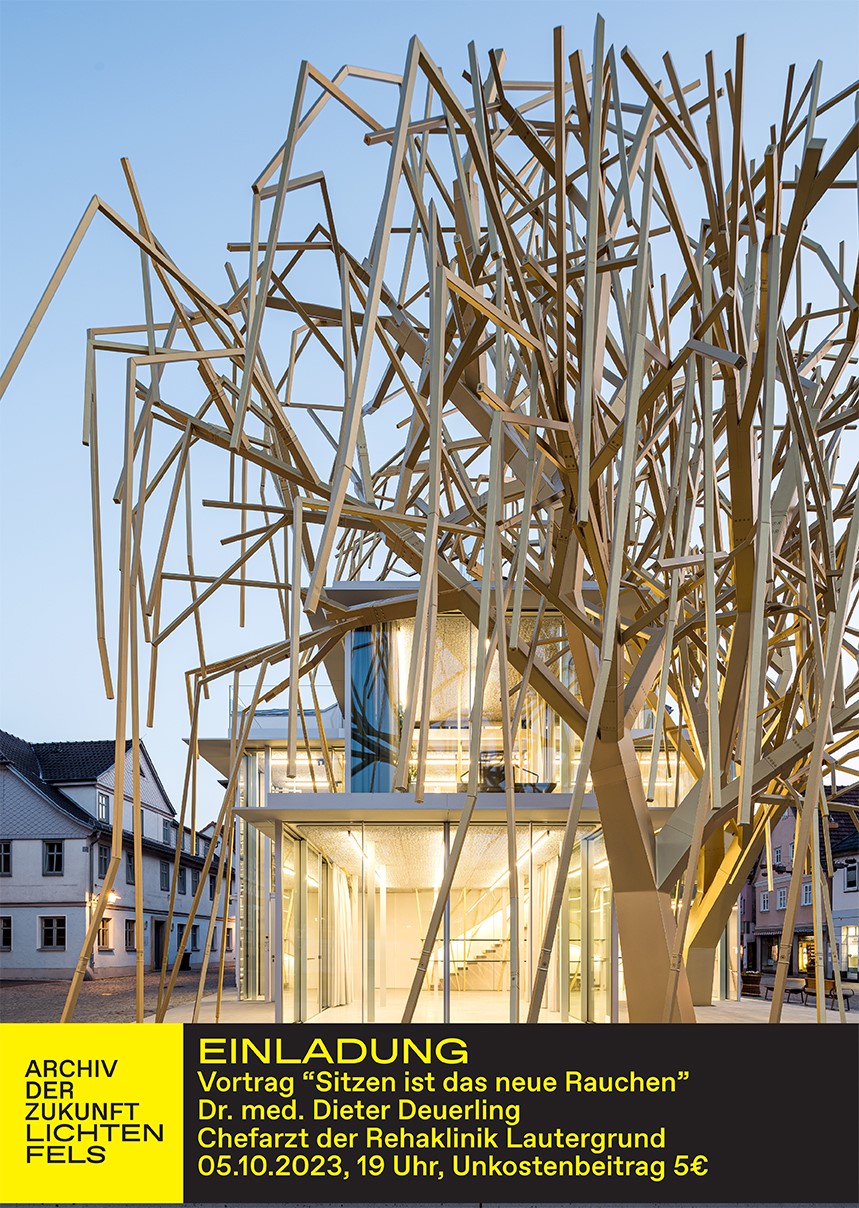 Plakat für Sitzen ist das neue rauchen